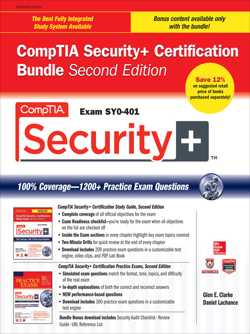 Title details for CompTIA Security+ Certification Bundle (Exam SY0-401) by Glen E. Clarke - Wait list